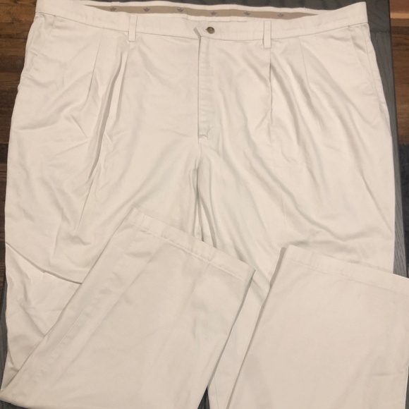 3/$32 DOCKERS Lt Khaki Classic Fit  4 Pocket Casual Dress Pants Big/Tall 52/32 - Picture 1 of 12